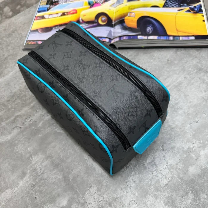 LVE WASH BAG - GREY / AQUA