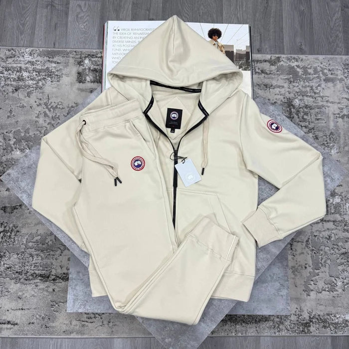 CG FULL ZIP TRACKSUIT - BEIGE