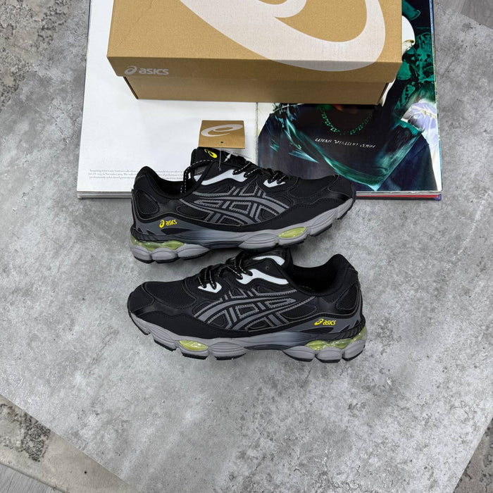 ACS GEL TRAINERS - BLACK/GREY/GOLD