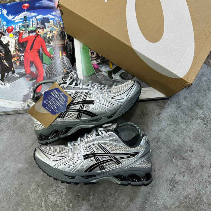 ACS KAYANO 14 TRAINERS - SILVER / BLACK