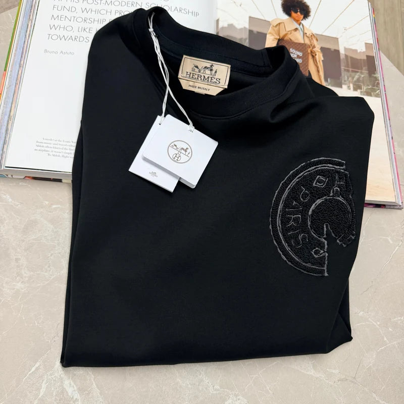 H CREWNECK - BLACK