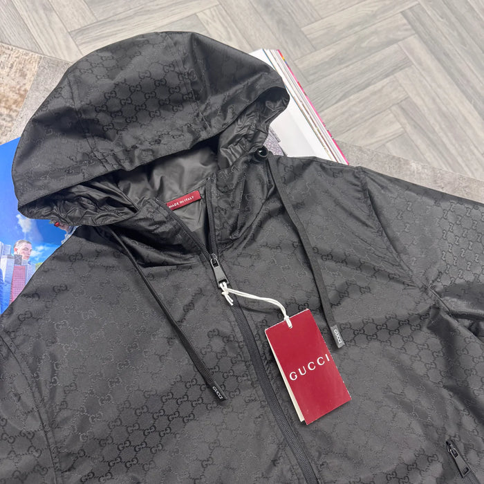 GCI REPEAT LOGO WINDBREAKER - BLACK