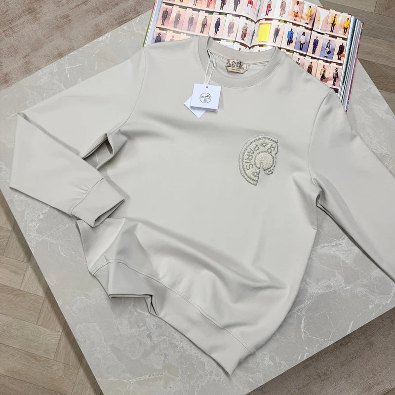 H CREWNECK - CREAM