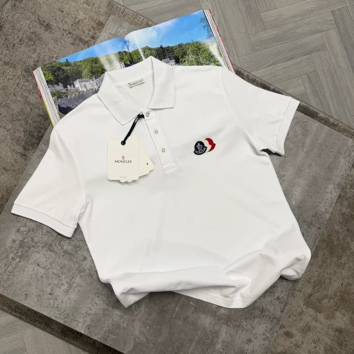 MNCLR TRIPLE LOGO POLO - WHITE