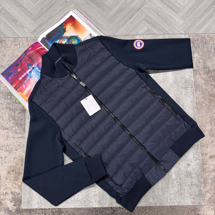 CG HYBRIDGE KNIT JACKET - NAVY BLUE