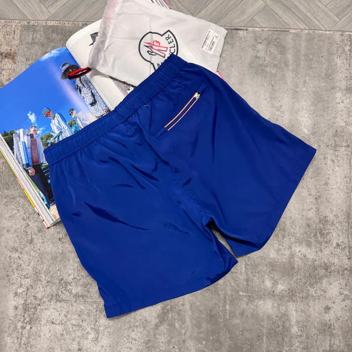 MNCLR TRIPLE LOGO SWIM SHORTS - ROYAL BLUE