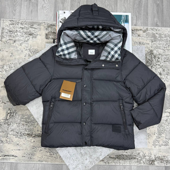 BBR HALSBY PUFFER JACKET - BLACK