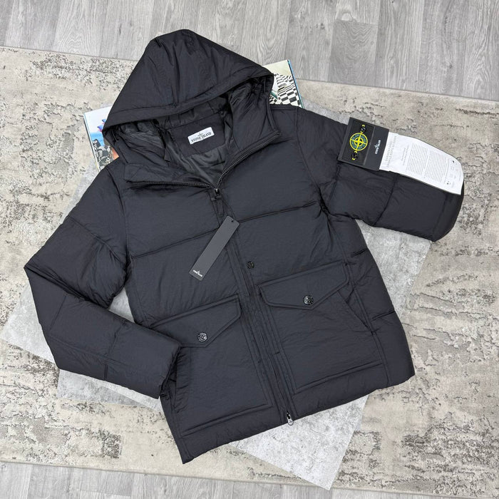 SI CRINKLE DOWN JACKET - BLACK