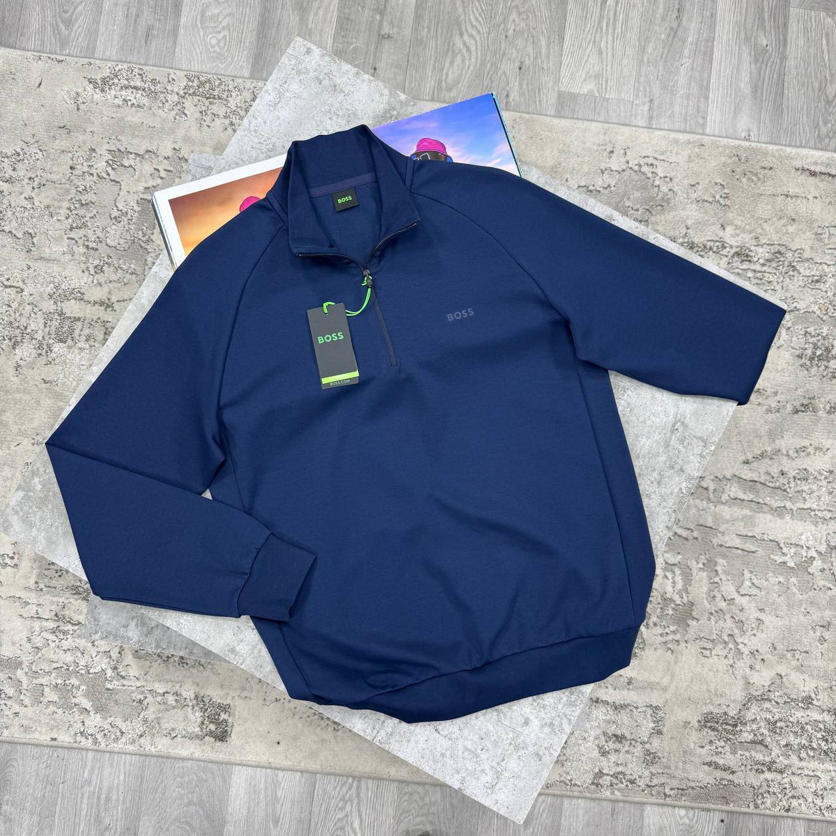 HB HALF ZIP NAVY