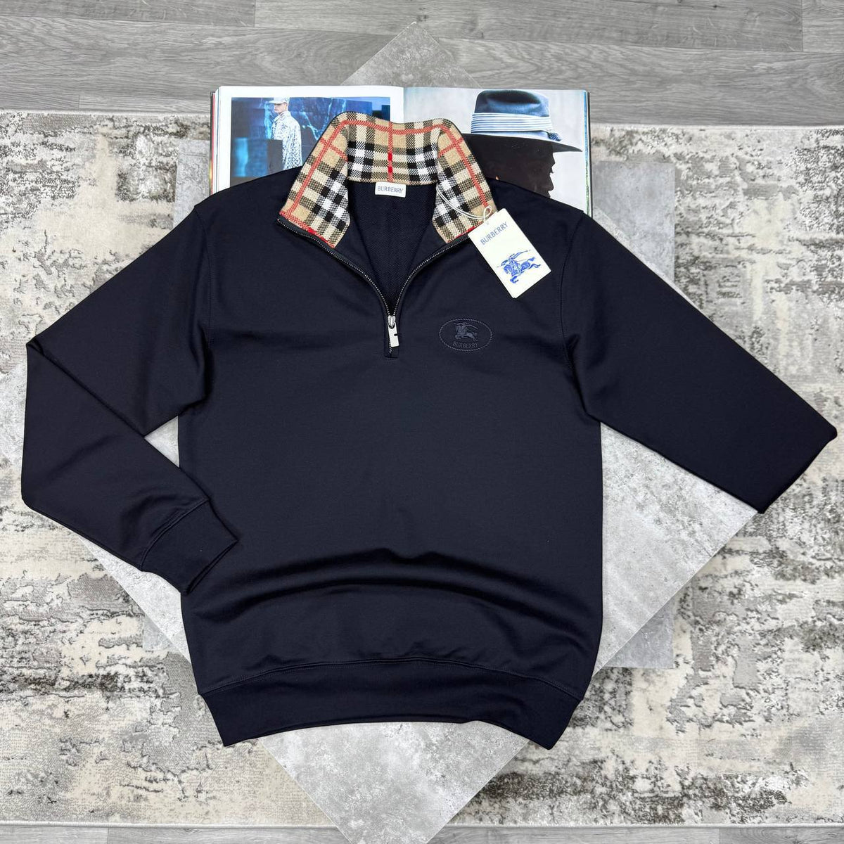 BBR HALF ZIP BLACK