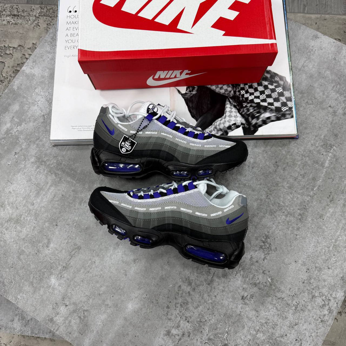 NI AIR MAX 95s X UNDEFEATED BLUE