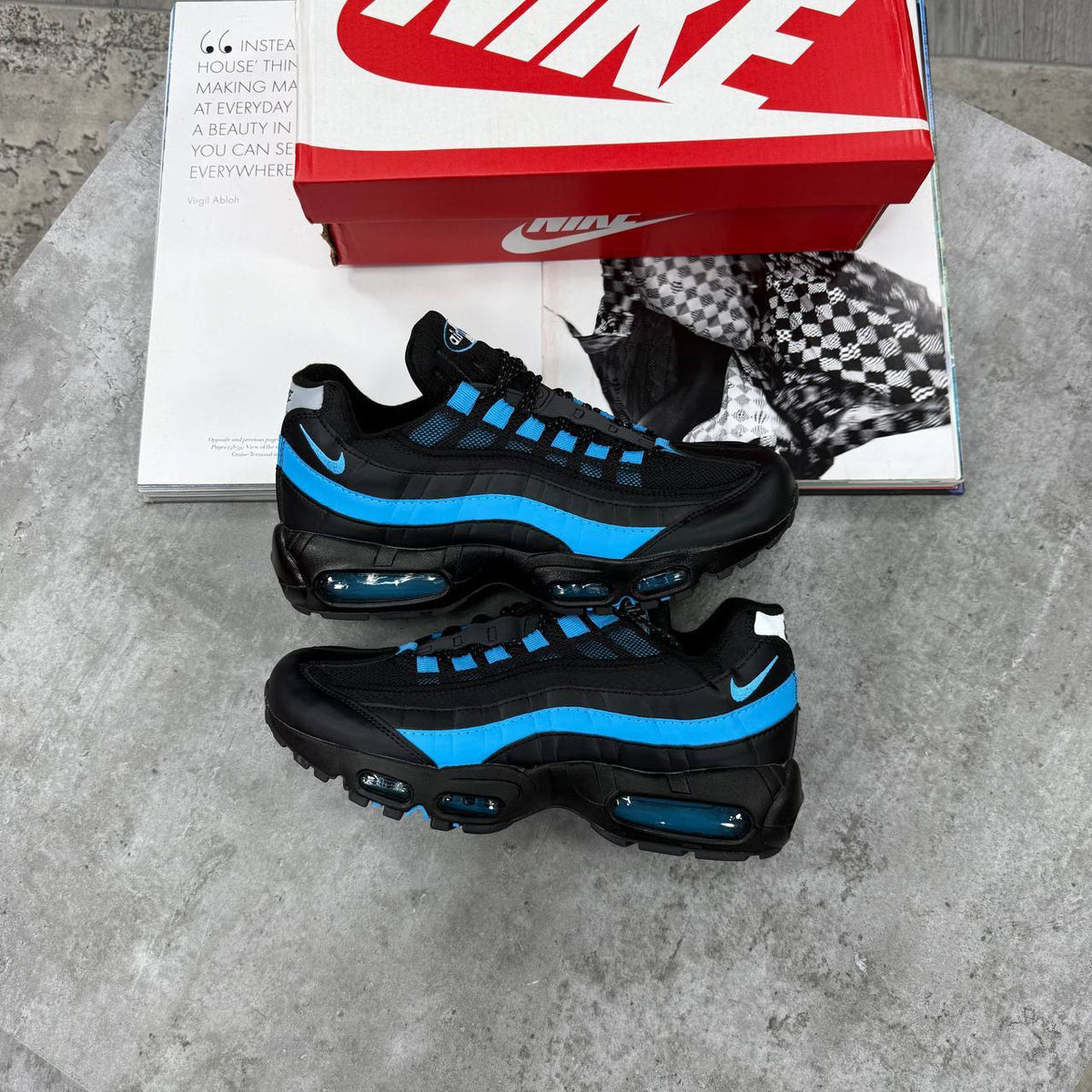 NI AIR MAX 95s BLUE&BLACK