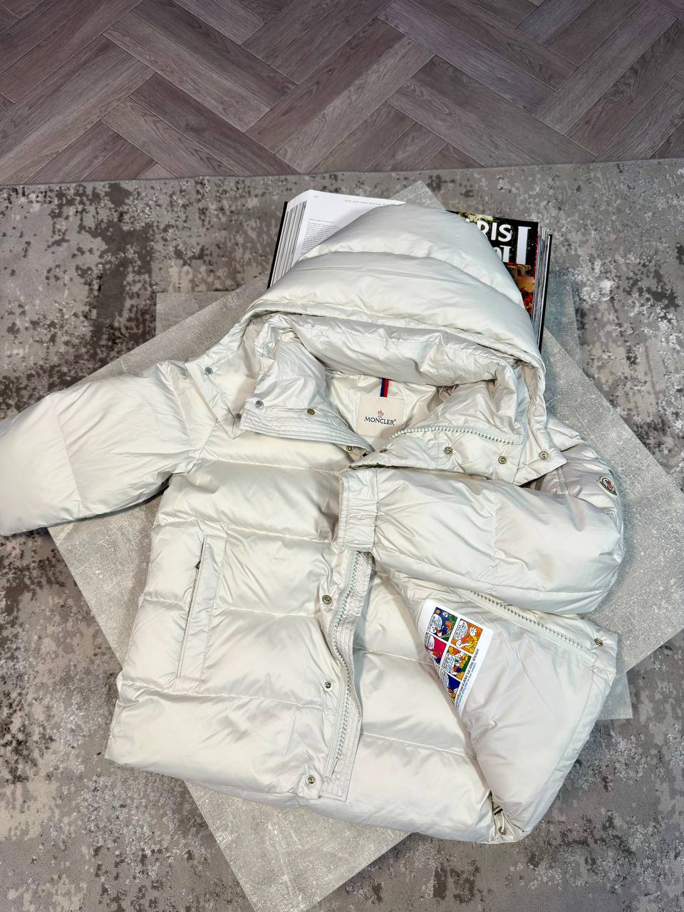 MNCLR PUFFER COAT WHITE