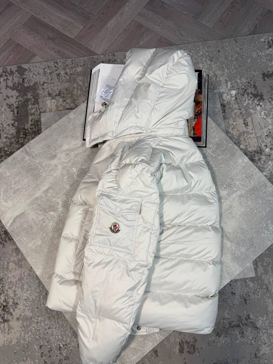 MNCLR PUFFER COAT WHITE