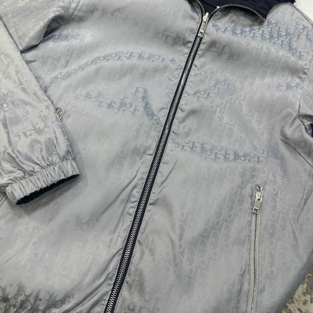 CD PRINT JACKET BLUE