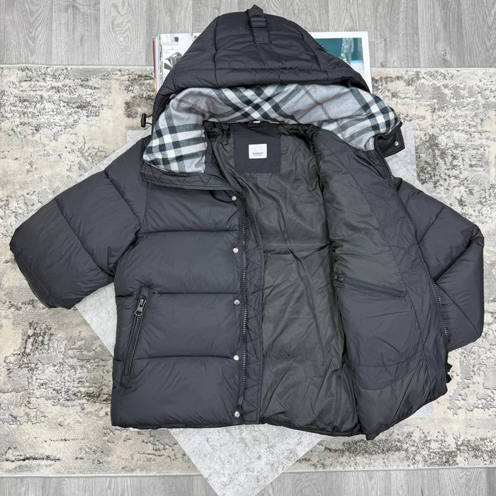 BBR HALSBY PUFFER JACKET - BLACK